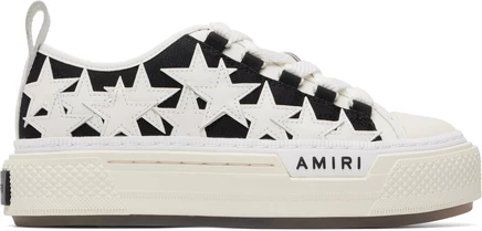 Женские кроссовки Amiri Stars Court Low, черные