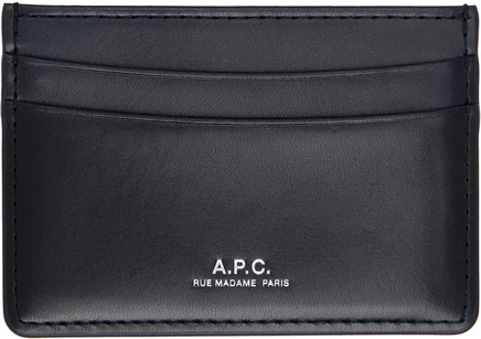 Мужской картхолдер A.P.C. André, темно-синий