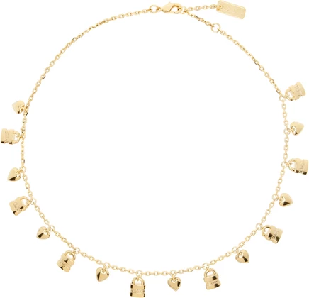 Женское колье Chloé Mini Paddington, винтажное золото