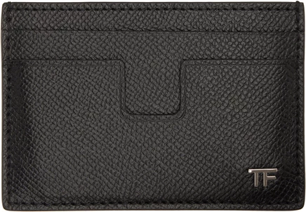 Мужской кардхолдер Tom Ford из зернистой кожи, черный