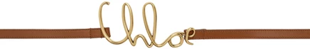 Женский ремень Chlo The Chloé Iconic Small, глиняно-коричневый