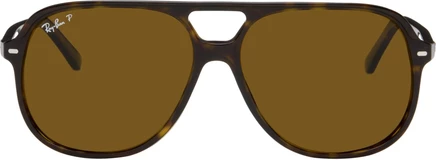 Женские поляризованные очки Ray-Ban Bill, коричневые
