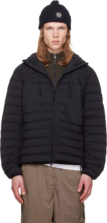 Мужской пуховик Stone Island 4100107, черный