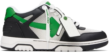 Мужские кроссовки Off-White Out Of Office, черно-зеленые