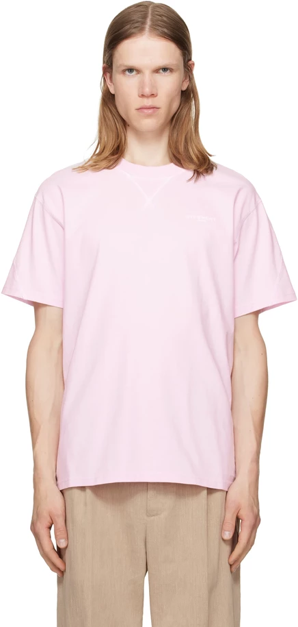Мужская футболка Givenchy Contour Seam, розовая