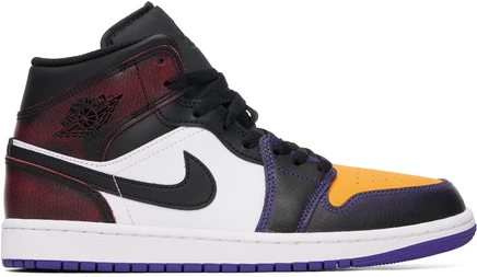 Nike Jordan Multicolor Air Jordan 1 Mid SE Sneakers true red/white/court purple/black/la to chicago