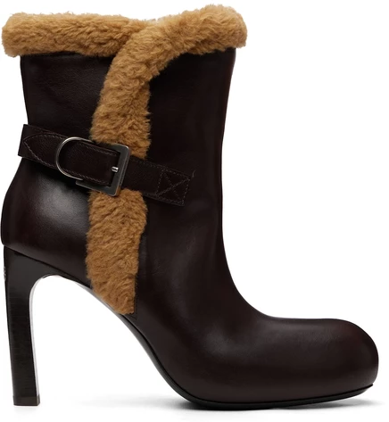 Женские сапоги Balenciaga Fargo, коричневые/бежевые