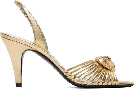 Женские босоножки Valentino Garavani Coeur Royal, латунь