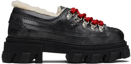 Женские дерби Ganni Black Cleated, эбони