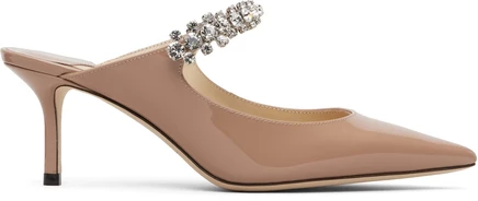 Балетки на каблуках Jimmy Choo Pink Bing 65 розового цвета