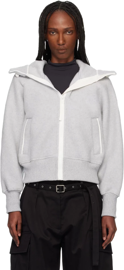 Gray 'White Label' Chilliwack Bomber Jacket silverbirch heather