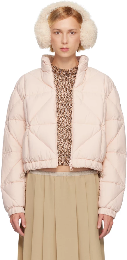 Женская пуховая куртка Moncler Anafi, розовая