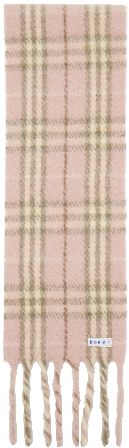 Женский шарф Burberry Small Check, розовый