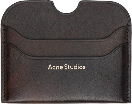 Мужской кожаный кардхолдер Acne Studios, темно-коричневый
