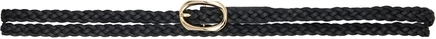 Женский плетеный ремень Anine Bing Small Double, черный