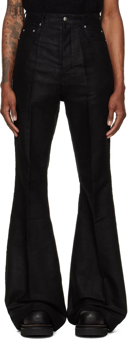 Мужские брюки Rick Owens Tower Bolan Bootcut, черные