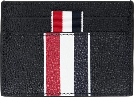 Мужской двойной картхолдер Thom Browne RWB Stripe, черный