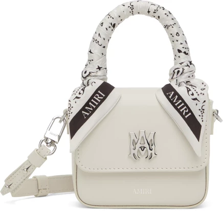 Женская сумка Amiri Nano MA, алебастровая