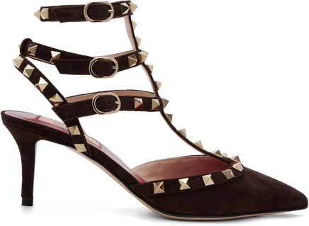 Женские туфли Valentino Garavani Rockstud, коричневые