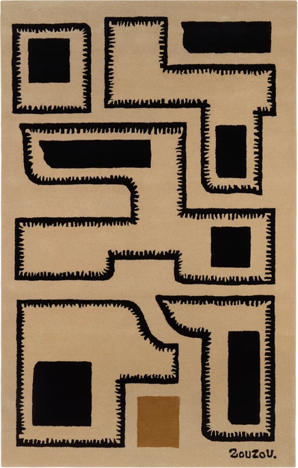 Ковер Zouzou Rugs Beige Country Maze, многоцветный