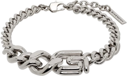 Мужской браслет Givenchy G Line, античное серебро