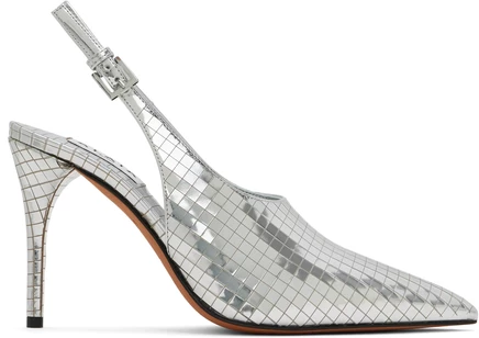 Женские туфли ALAÏA Art Deco Slingback, серебристые
