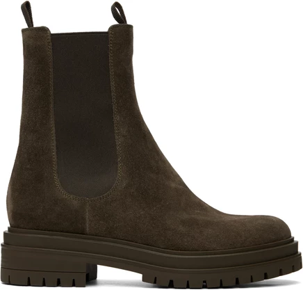 Женские ботильоны Gianvito Rossi Chester, оливковые