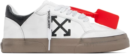 Мужские кроссовки Off-White Vulcanized Low, винтажно-белые