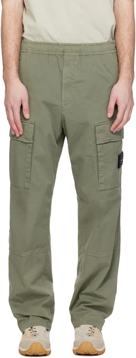 Мужские карго-штаны Stone Island стрейч, милитари