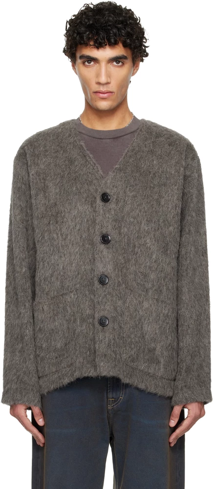 Мужской кардиган OUR LEGACY Gray Wool, серый