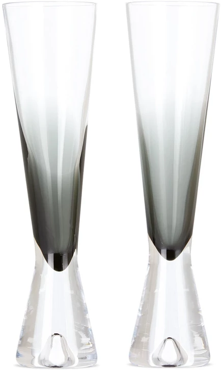 Бокалы Tom Dixon Tank для шампанского, черные