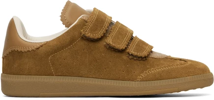Женские кроссовки Isabel Marant Beth, замшевые, коньячные