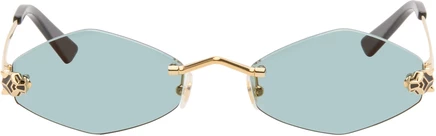 Cartier Gold 'Panthère de Cartier' Sunglasses gold