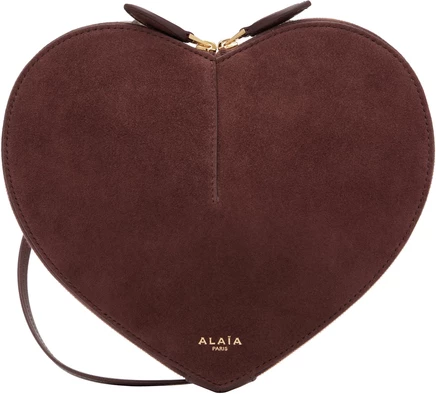 Женская сумка ALAÏA Le Coeur, коричневая