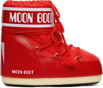 Мужские низкие ботинки Moon Boot Icon Nylon, красные
