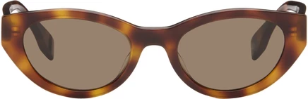 Женские солнцезащитные очки Fendi Lettering, коричневые