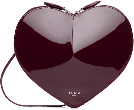 Женская сумка ALAÏA Le Coeur, бордовая