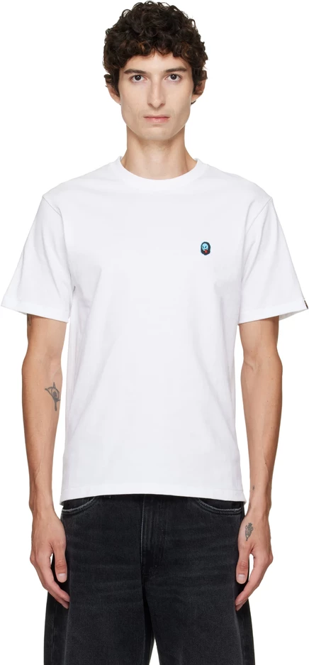 Мужская футболка Bape Ape Ghost One Point, белая
