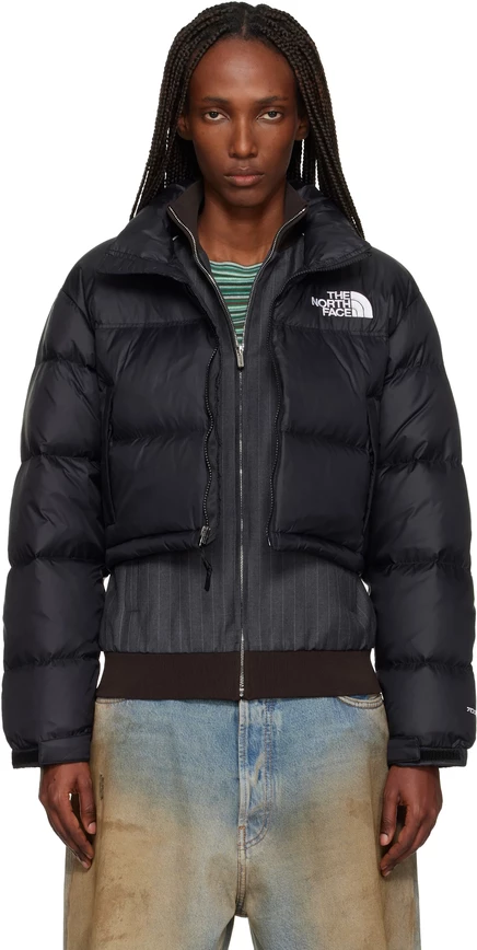 {en: } Black Nuptse Short Down Jacket black