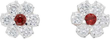 Мужские серьги Hatton Labs Daisy, бело-красные
