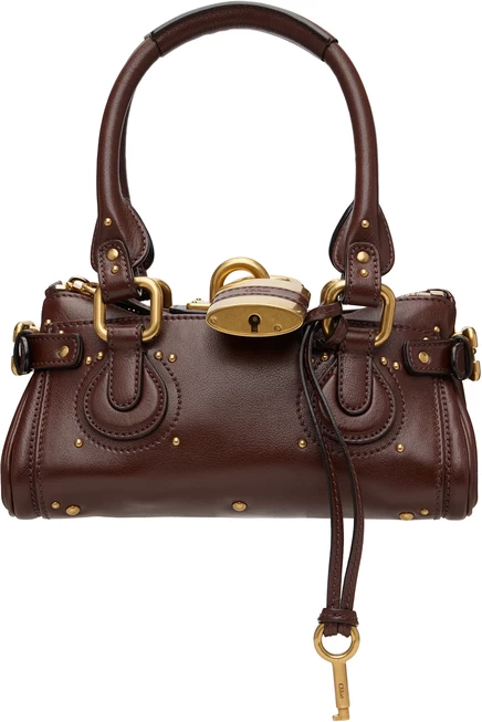 Женская сумка Chloé Small Paddington, коричневая