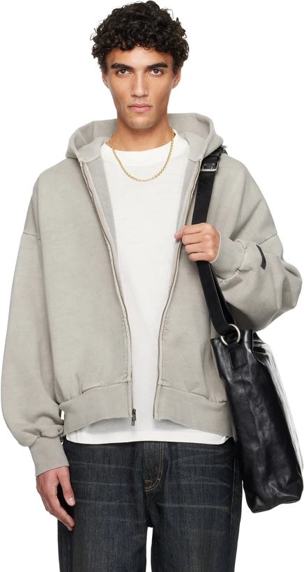 Мужское худи Fear of God Essentials Holiday, серое