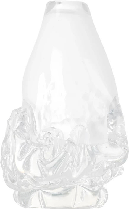 Маленькая ваза Szkło White Opal, выдувное стекло