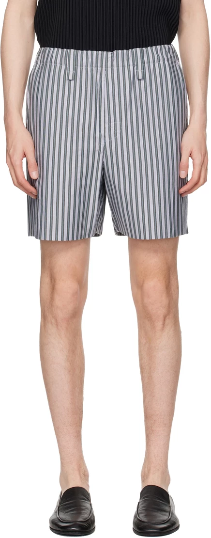 Мужские шорты Homme Plissé Issey Miyake, синие