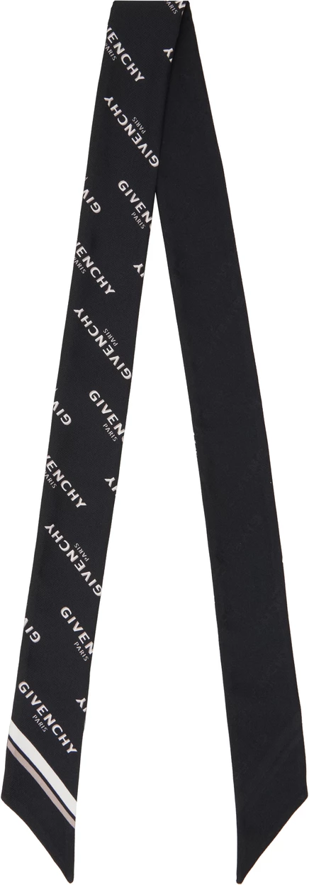 Женский шарф-бандо Givenchy Shadow, черно-белый