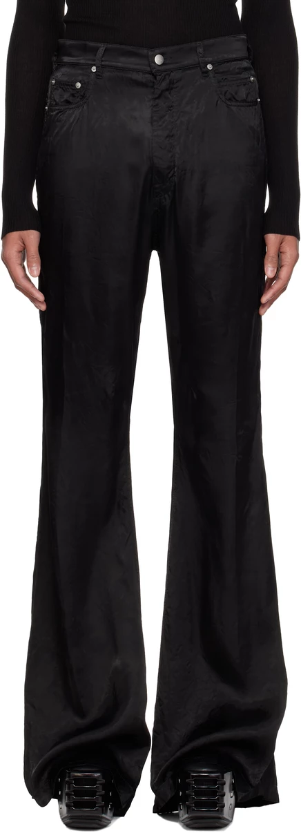 Мужские брюки-клёш Rick Owens Temple Bolan, чёрные