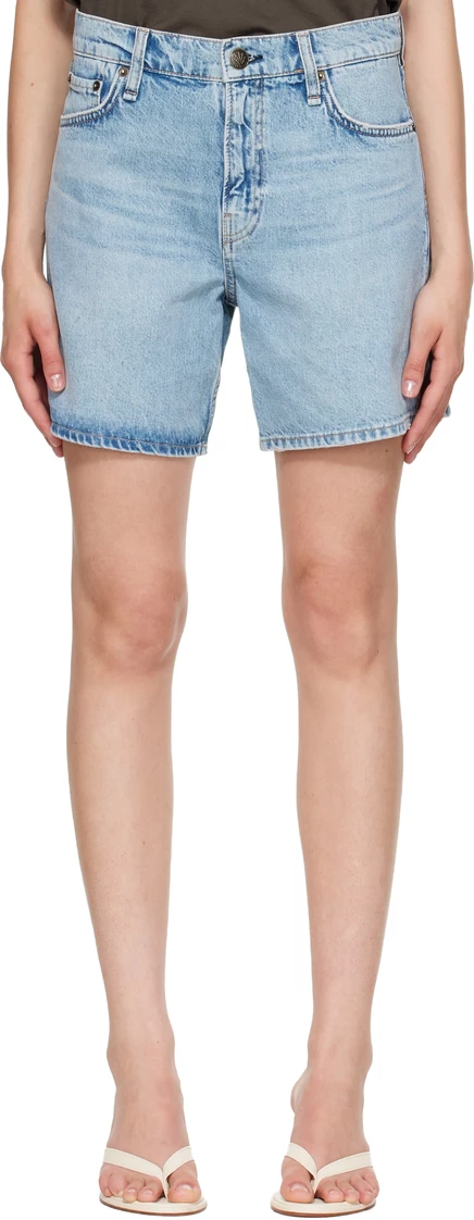 Женские джинсовые шорты Rag & Bone Kaia, голубые