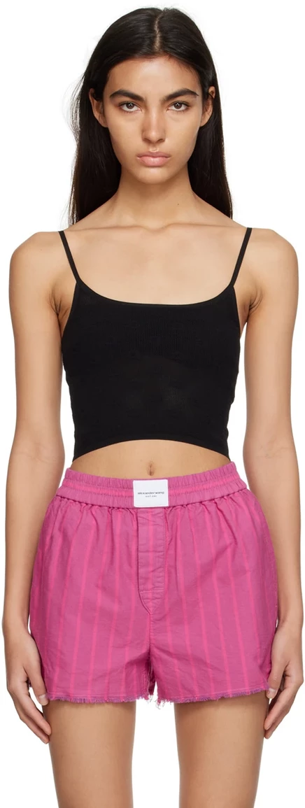 Black Cropped Camisole black