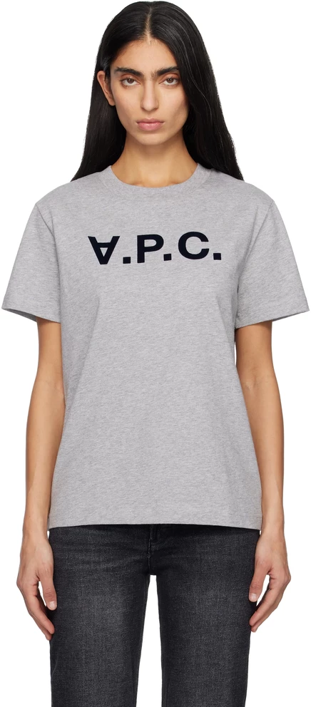 Женская футболка A.P.C. Standard Grand VPC, серая