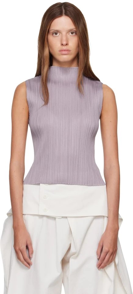 Топ Pleats Please Issey Miyake August, серо-фиолетовый